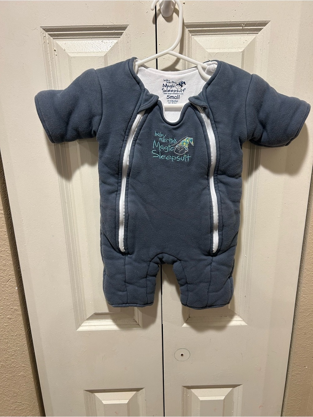 Magic Sleepsuit Baby Merlin Sleep Sack Cotton Gray , Small 3-6 months